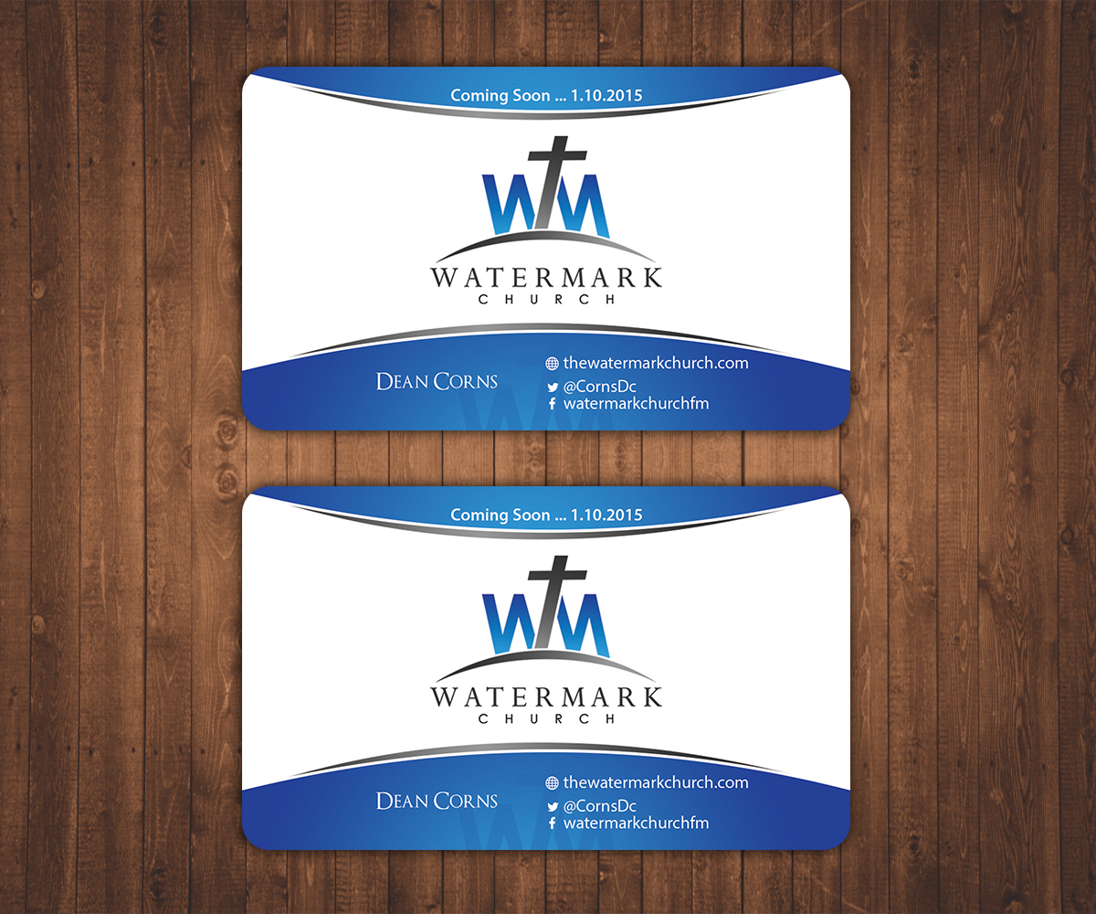Business Card Design by Stylez Designz for The WaterMark Church | Design #5983911