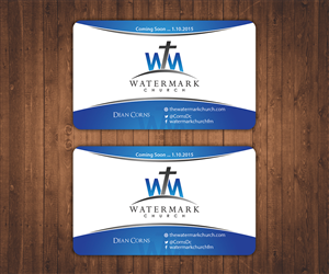 Visitenkarten-Design von Stylez Designz für The WaterMark Church | Design: #5983911