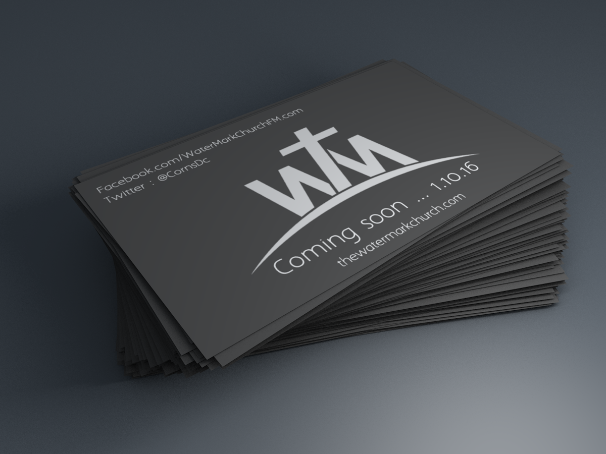 Business Card Design by Incursus for The WaterMark Church | Design #5982031