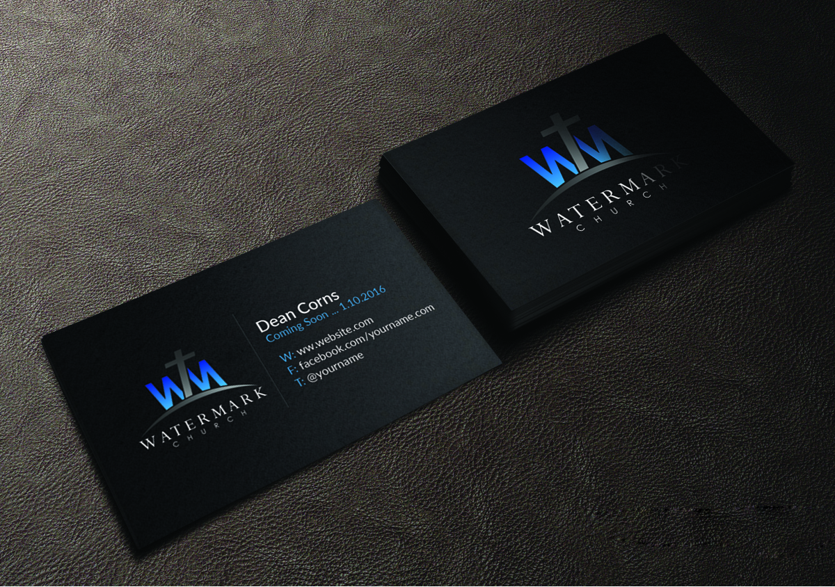 Visitenkarten-Design von Creations Box 2015 für The WaterMark Church | Design #5983296