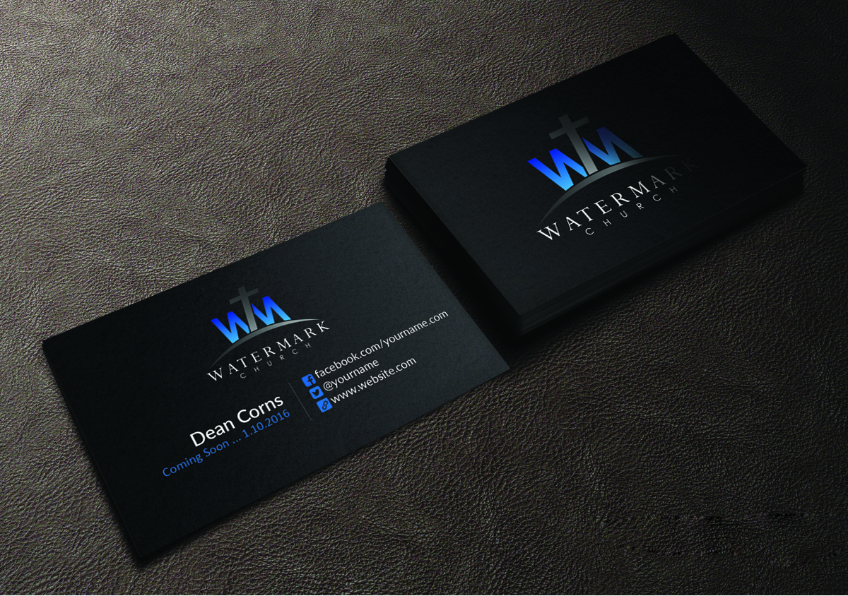 Visitenkarten-Design von Creations Box 2015 für The WaterMark Church | Design #5983310