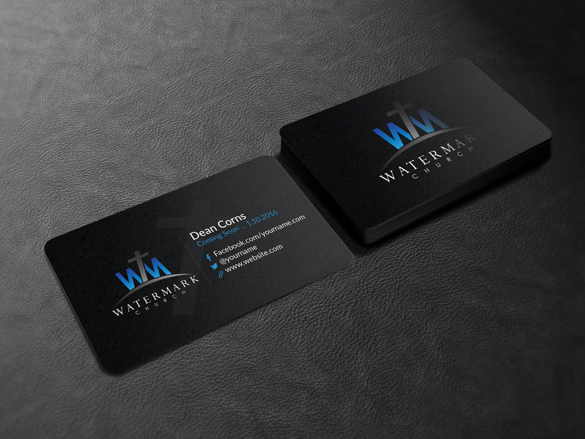 Visitenkarten-Design von Creations Box 2015 für The WaterMark Church | Design #5983428