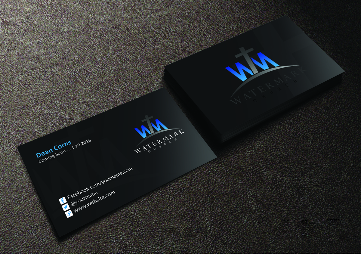 Visitenkarten-Design von Creations Box 2015 für The WaterMark Church | Design #5983441