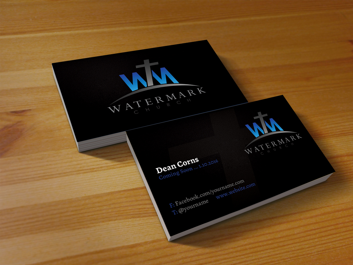Visitenkarten-Design von Creations Box 2015 für The WaterMark Church | Design #5983452