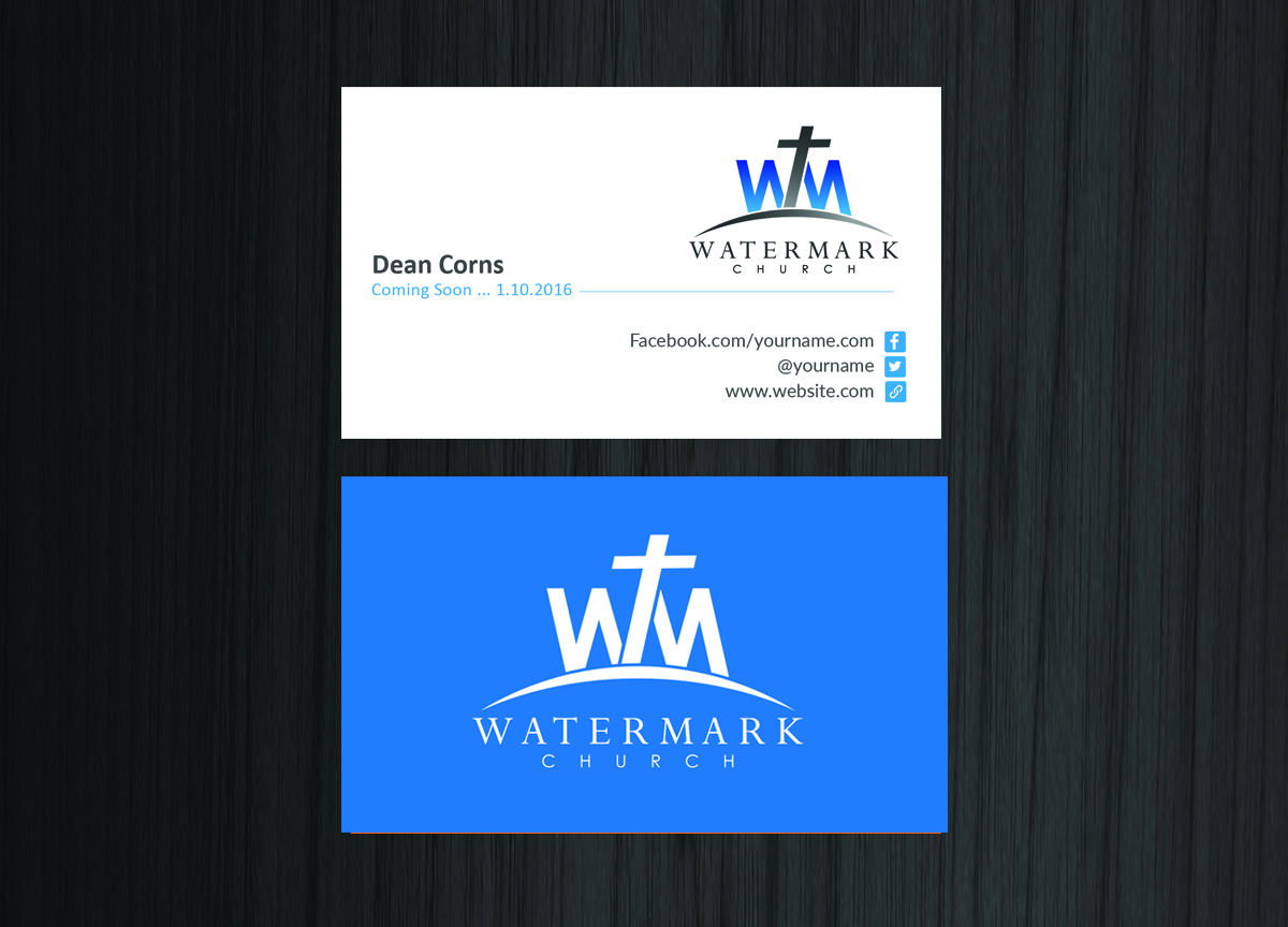 Visitenkarten-Design von Creations Box 2015 für The WaterMark Church | Design #5983466