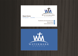 Business Card Design by Creations Box 2015 for The WaterMark Church | Design: #5983466