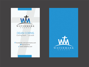 Business Card Design by Creations Box 2015 for The WaterMark Church | Design: #5983480