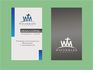 Visitenkarten-Design von Creations Box 2015 für The WaterMark Church | Design: #5983483