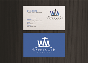 Business Card Design by Creations Box 2015 for The WaterMark Church | Design: #5983486