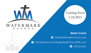 Visitenkarten-Design von mansingp für The WaterMark Church | Design #5953899