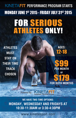 Design de Poster par deep_4evr pour Kinetafit | Design #5917044