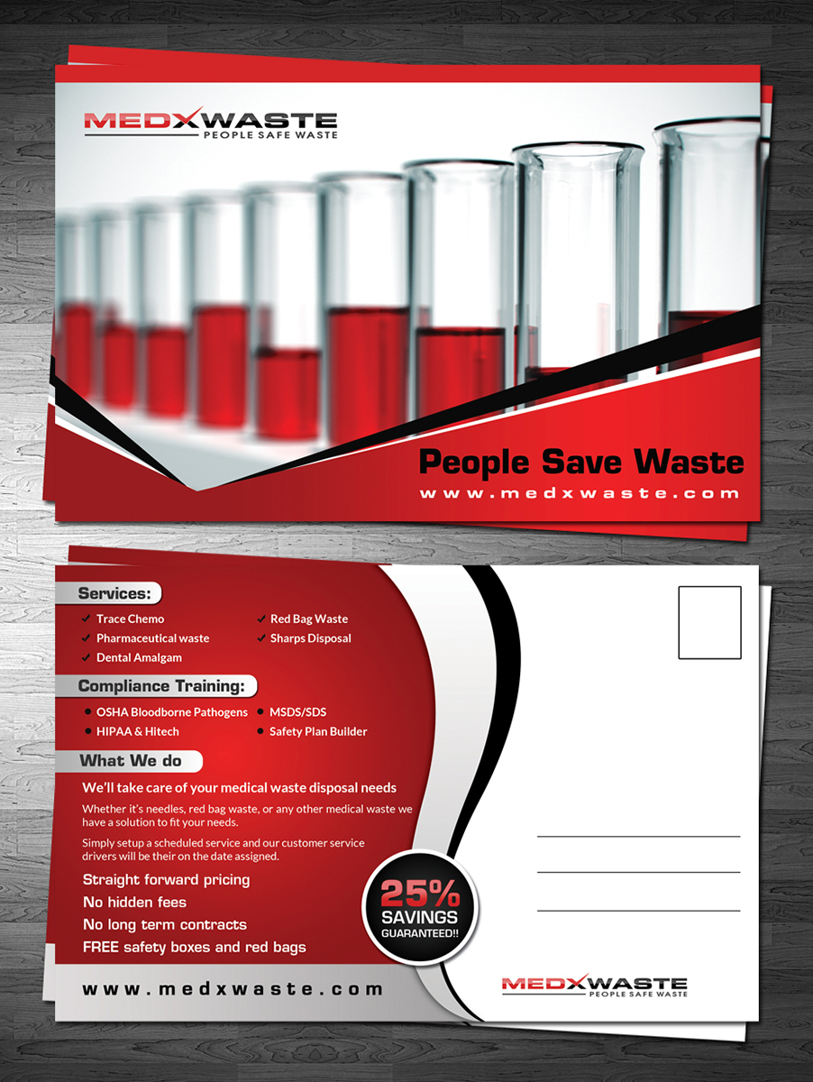 Postcard Design by ESolz Technologies for Legal Shred | Design #5923782