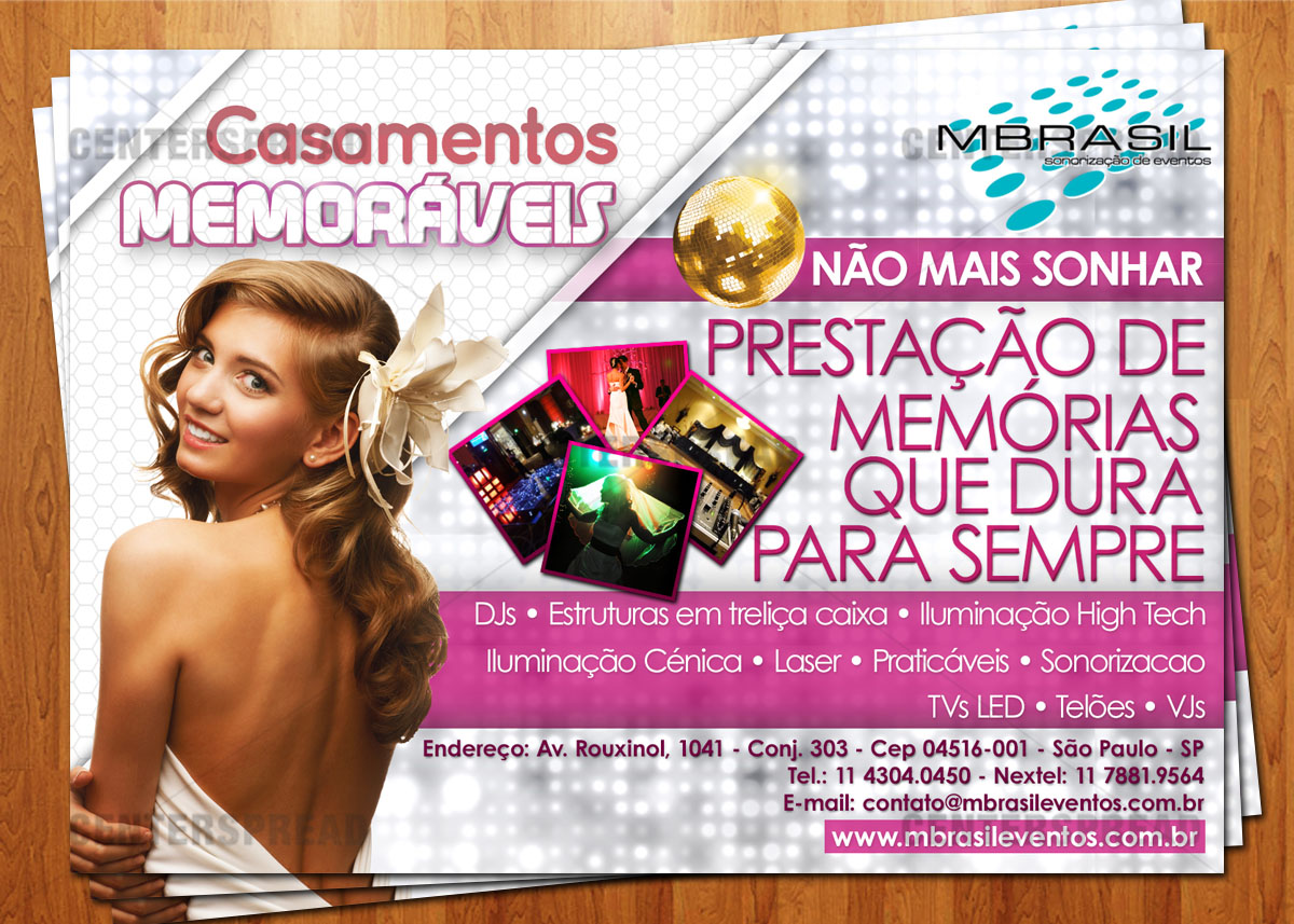 Design Publicitaire par CENTERSPREAD pour MBrasil Eventos | Design #1613801