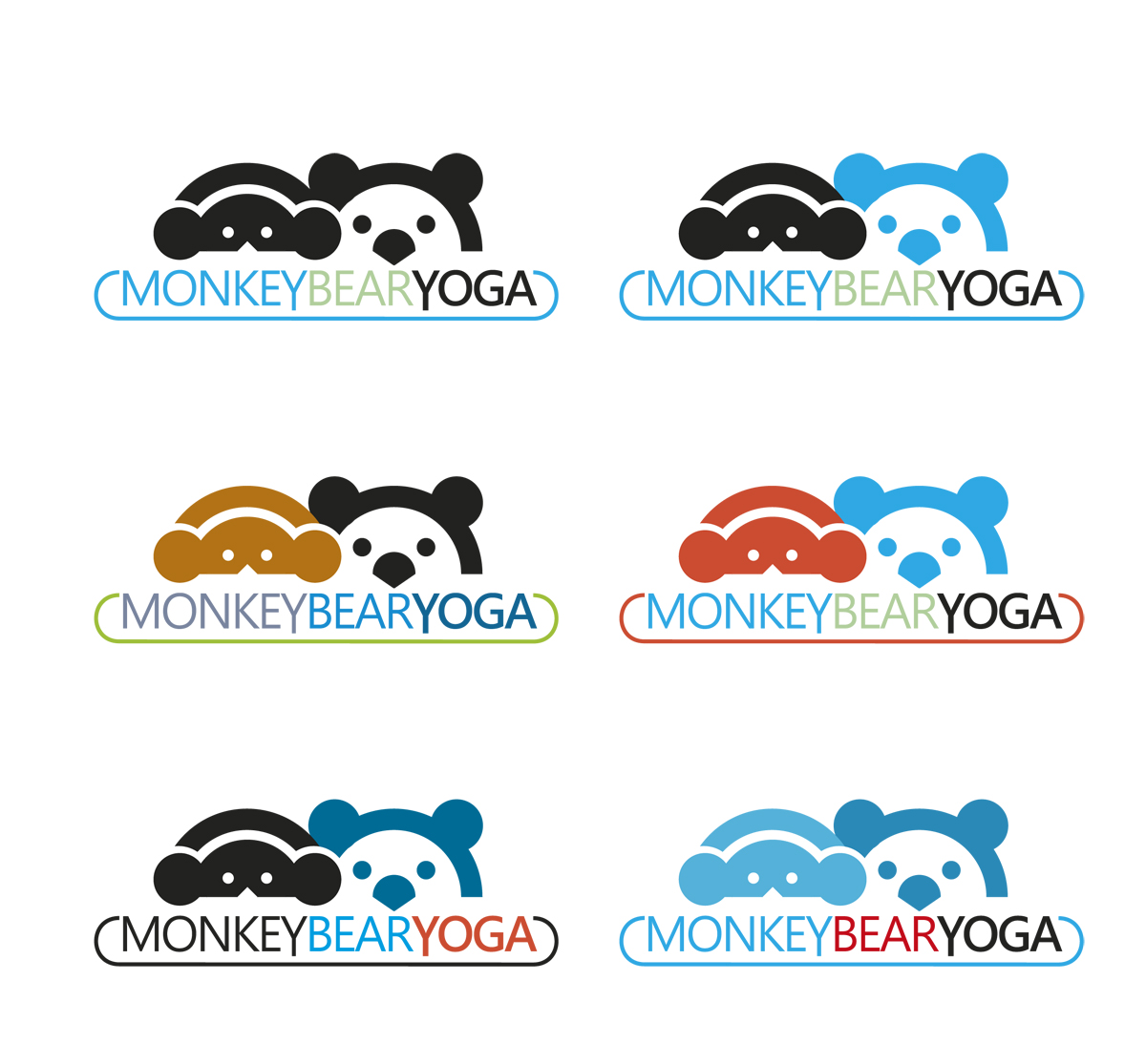 Diseño Gráfico por nanocb72 para Monkey Bear Yoga | Diseño #5957495