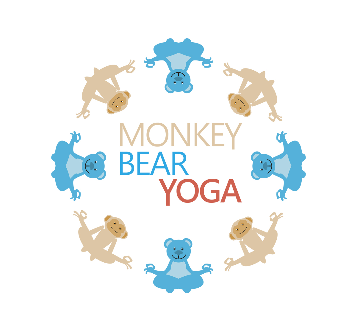 Diseño Gráfico por nanocb72 para Monkey Bear Yoga | Diseño #5965060