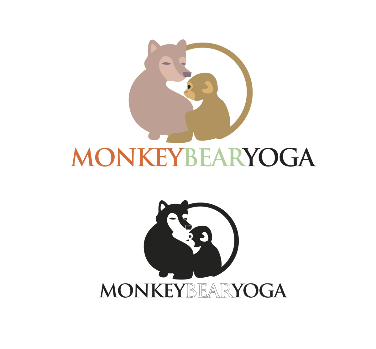 Diseño Gráfico por nanocb72 para Monkey Bear Yoga | Diseño #5983889