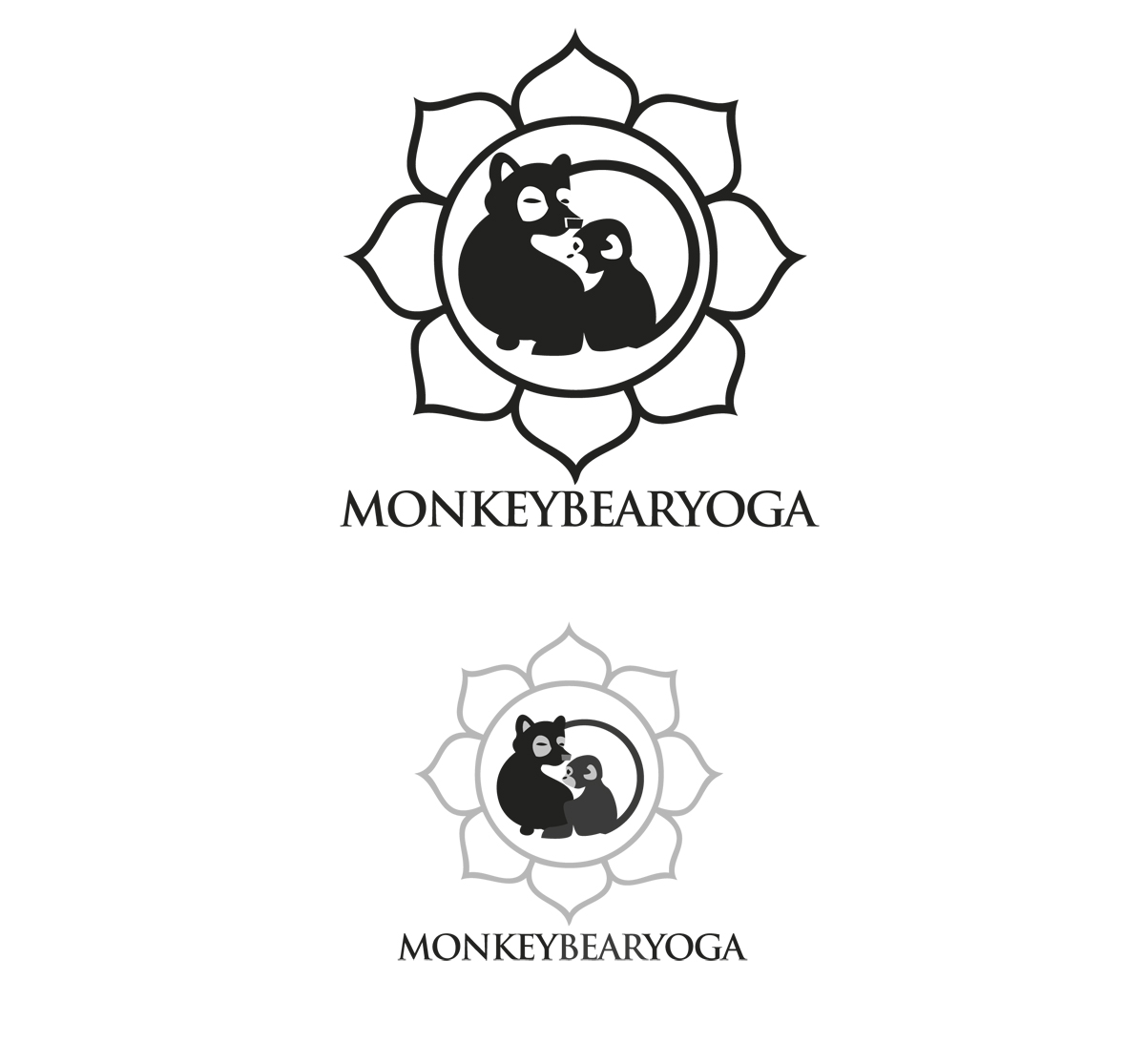 Diseño Gráfico por nanocb72 para Monkey Bear Yoga | Diseño #5995840