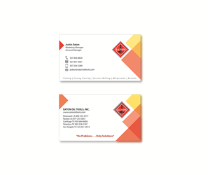 Business Card Design by Mahsa Namvar for Eaton Oil Tools, Inc. | Design: #5932761