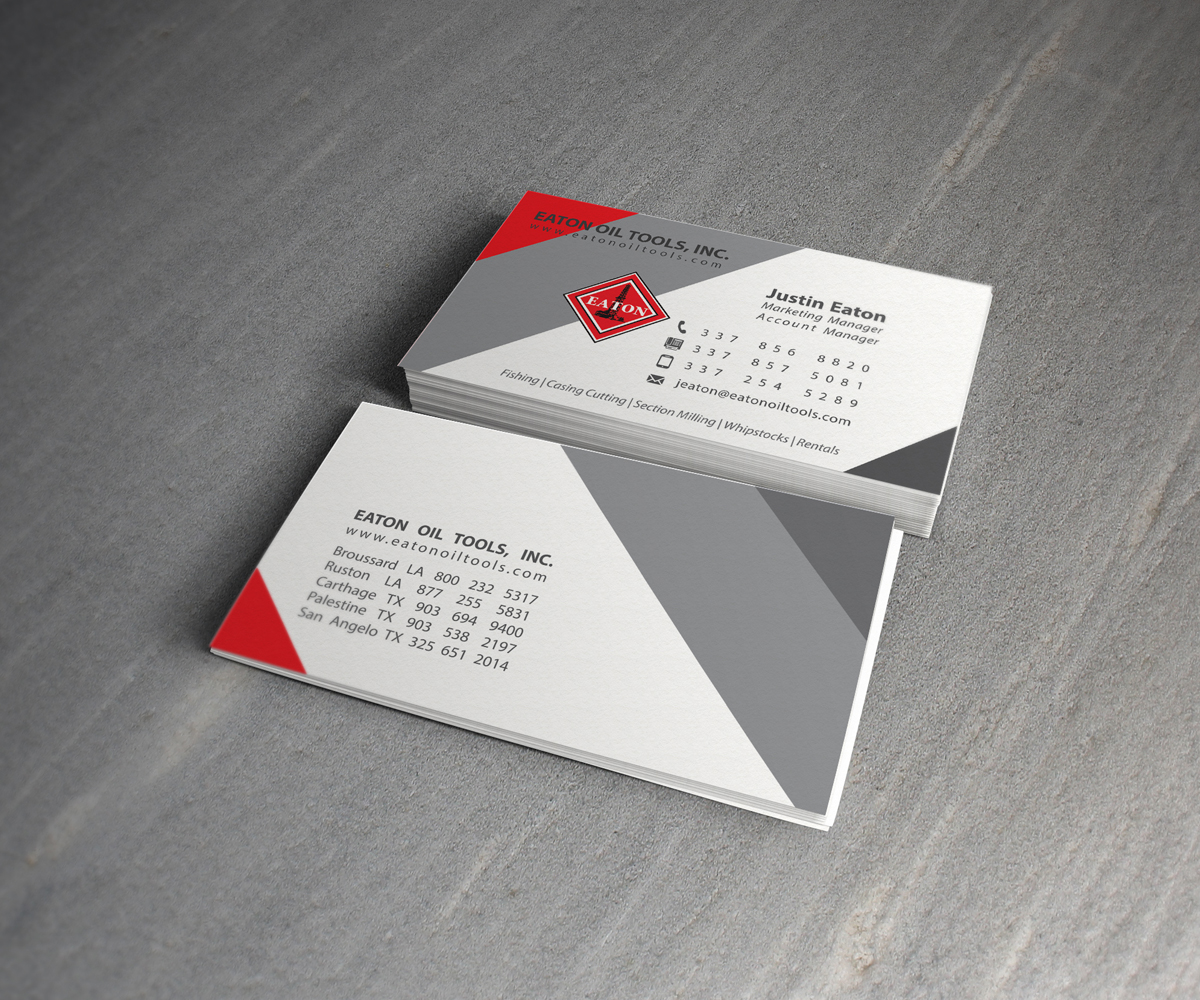 Business Card Design by Mahsa Namvar for Eaton Oil Tools, Inc. | Design #5932783