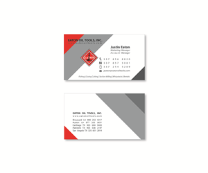 Business Card Design by Mahsa Namvar for Eaton Oil Tools, Inc. | Design: #5932799