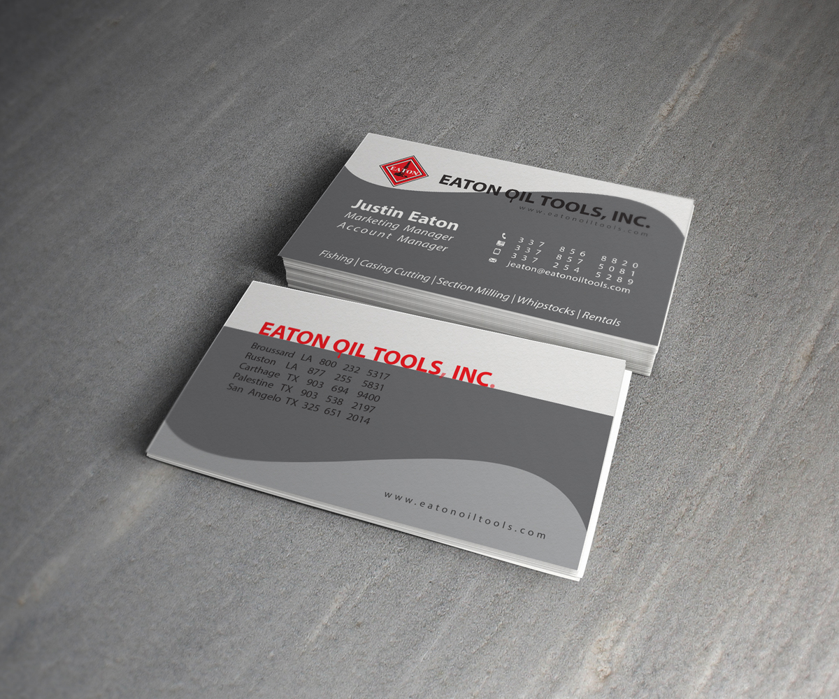 Business Card Design by Mahsa Namvar for Eaton Oil Tools, Inc. | Design #5932822