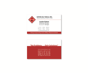 Business Card Design by Mahsa Namvar for Eaton Oil Tools, Inc. | Design: #5932864