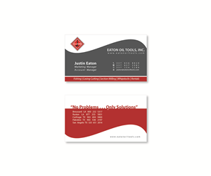Business Card Design by Mahsa Namvar for Eaton Oil Tools, Inc. | Design: #5932878