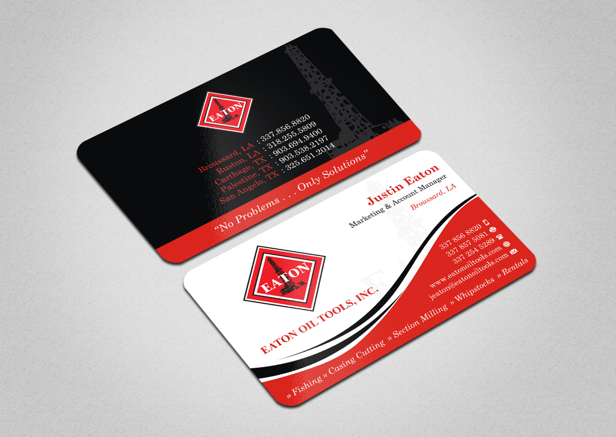 Visitenkarten-Design von INDIAN_Ashok für Eaton Oil Tools, Inc. | Design: #5935857