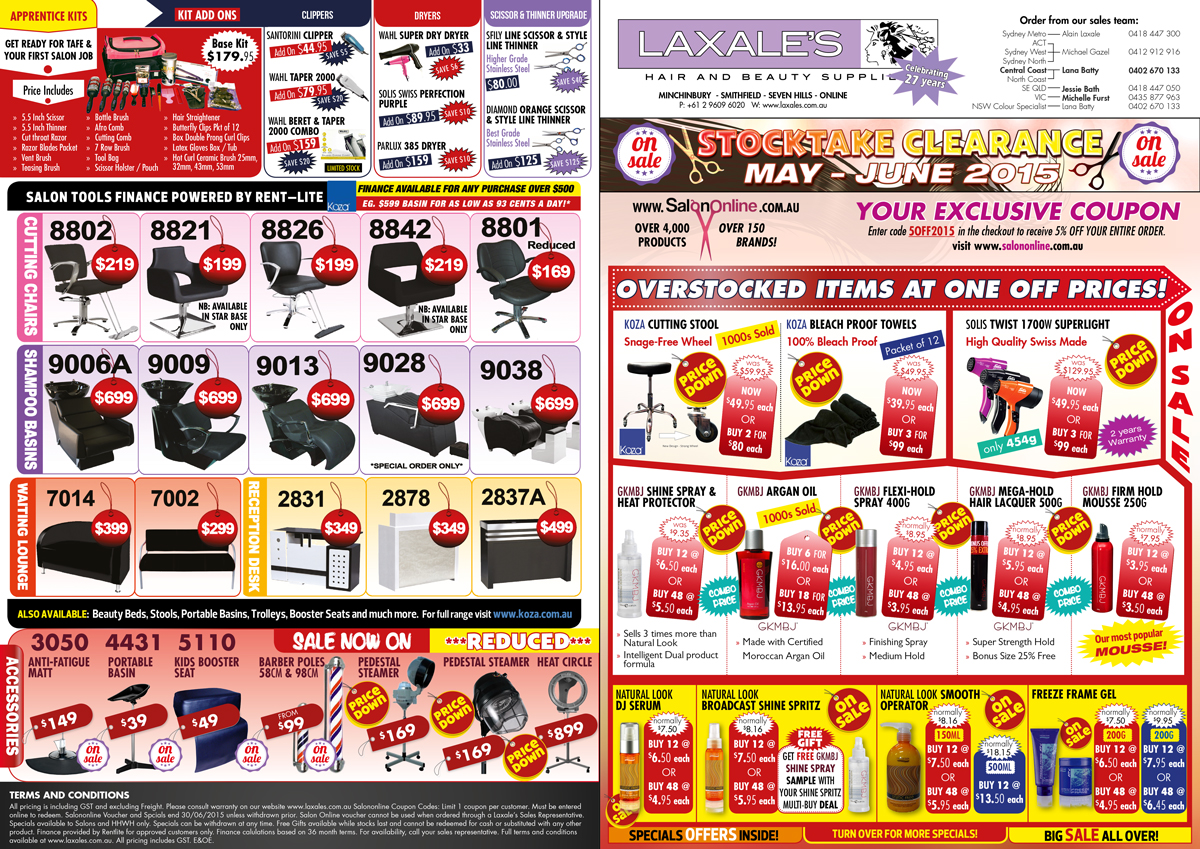 Flyer Design by UrbainFX for Laxales Hair and Beauty Supplies | Design: #5932593