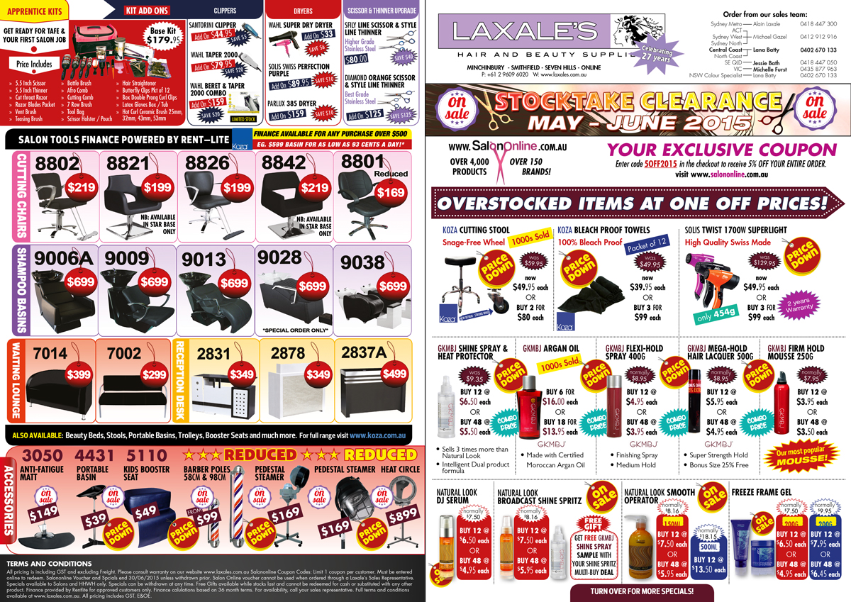 Flyer Design by UrbainFX for Laxales Hair and Beauty Supplies | Design #5943902