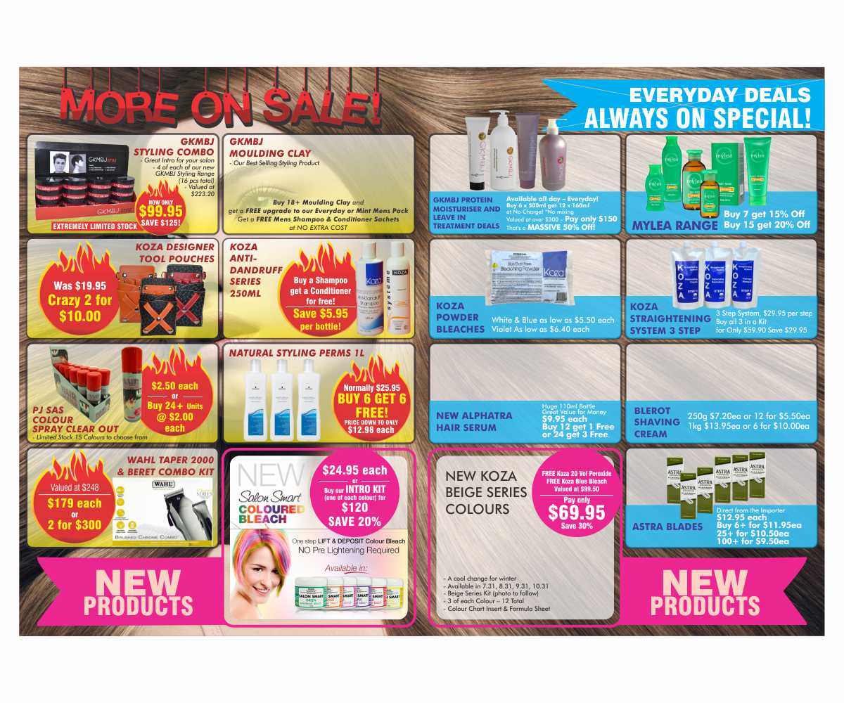 Flyer Design by Cut and Glue for Laxales Hair and Beauty Supplies | Design #5945598