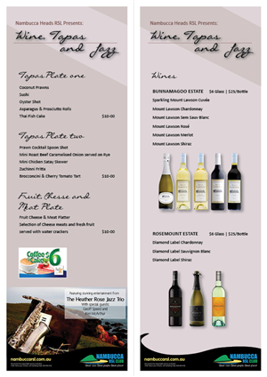 Brochure Design by sahmkeily for Nambucca Heads RSL Club | Design: #1612179