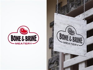 Bone & Brine Meatery | Logo Design by Atvento Graphics