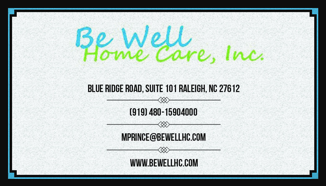 Business Card Design by sanjeewasen for Be Well Home Care | Design #5949984