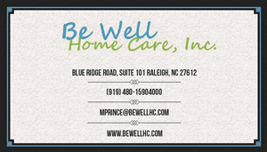 Business Card Design by sanjeewasen for Be Well Home Care | Design #5949984