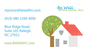 Business Card Design by Sophie Filomena for Be Well Home Care | Design #5949422