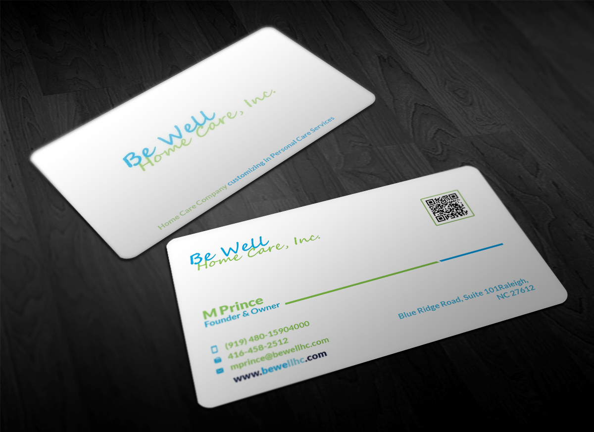 Business Card Design by Designing Birds for Be Well Home Care | Design #5956265
