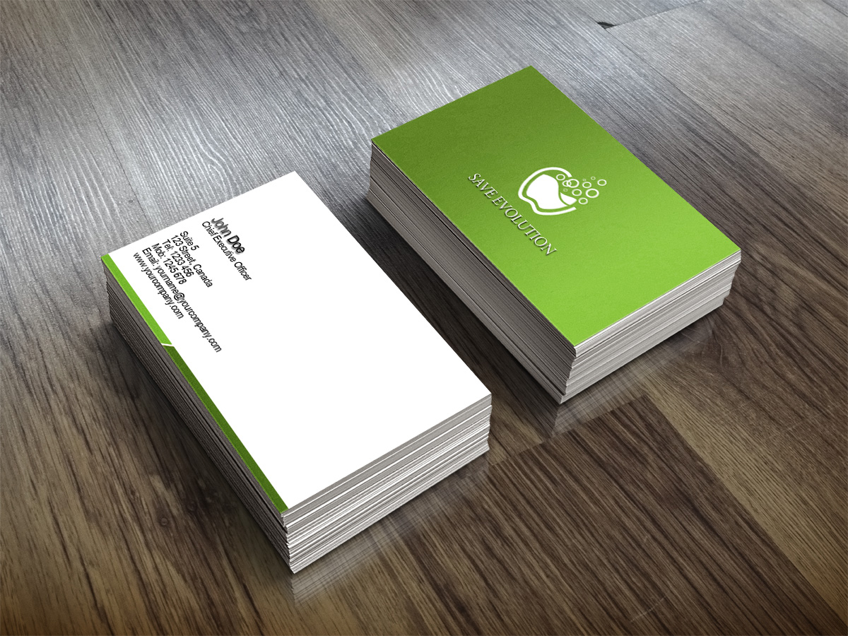 Business Card Design by Ather for Save Evolution | Design #5956170