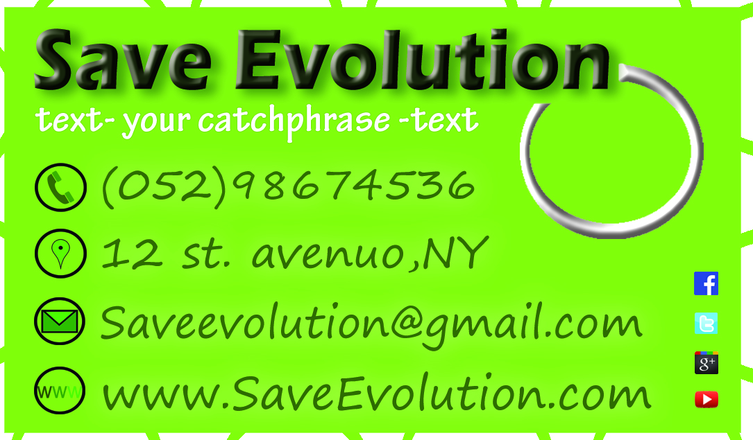 Business Card Design by Yem for Save Evolution | Design #5963723