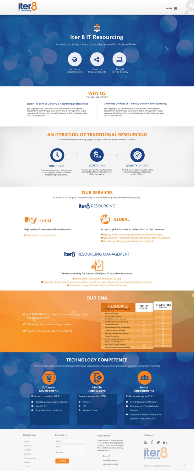 Web Design par pb pour iter8 | Design #6008829