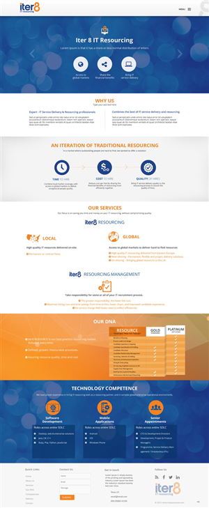 Web Design by pb for iter8 | Design: #6008829