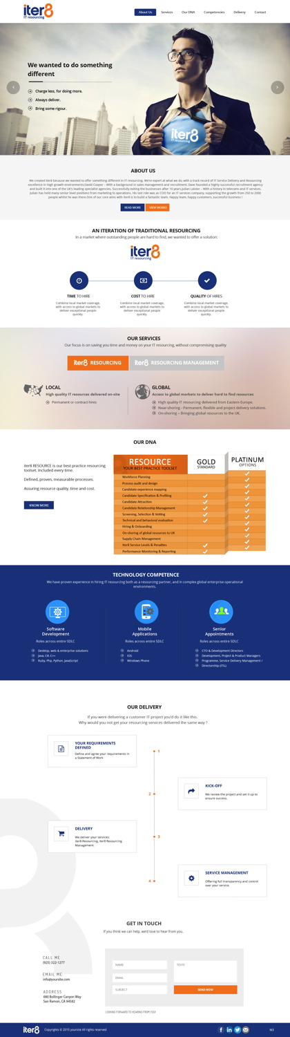 Web Design by pb for iter8 | Design #6008837