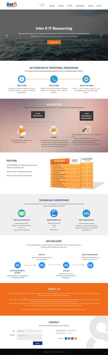 Web Design by pb for iter8 | Design #6008838