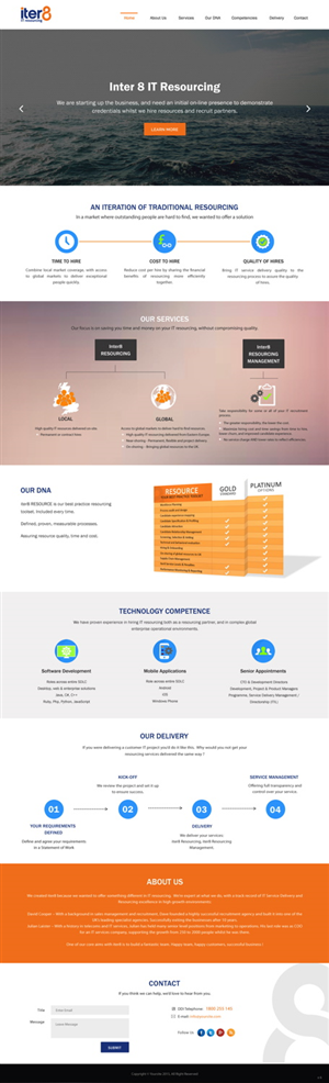 Web Design by pb for iter8 | Design #6008838