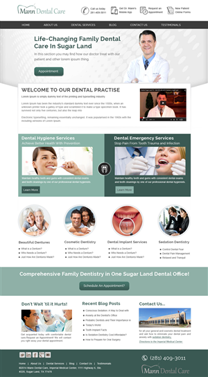 Landing Page Design by webxvision