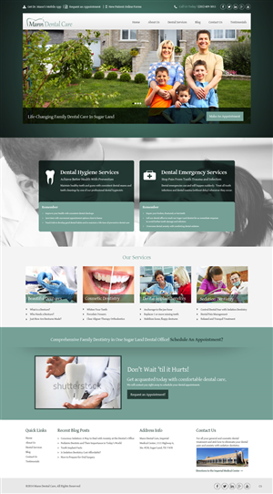 Landing Page Design by pb for Mann Dental Care, P.A. | Design: #5945723