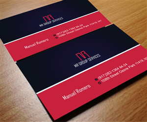 Diseño de Tarjeta de Presentación por Aaaron para MR GROUP SERVICES | Diseño: #5942622