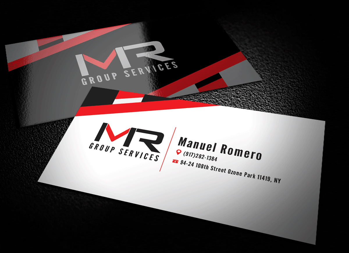 Business Card Design by Riz' for MR GROUP SERVICES | Design #5939278