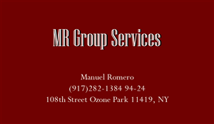 Visitenkarten-Design von raditex für MR GROUP SERVICES | Design #5933475