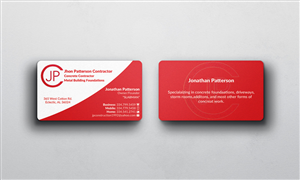 Design de Carte de Visite par AFHUN pour John Patterson Construction | Design : #5995683